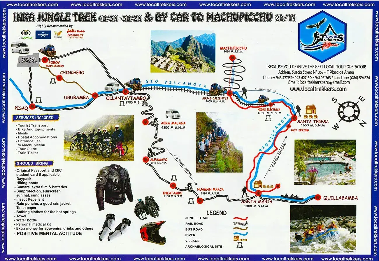 Inca Jungle Trail To Machu Picchu 3 Days and Nights - Local Trekkers Peru - Local Trekkers Peru