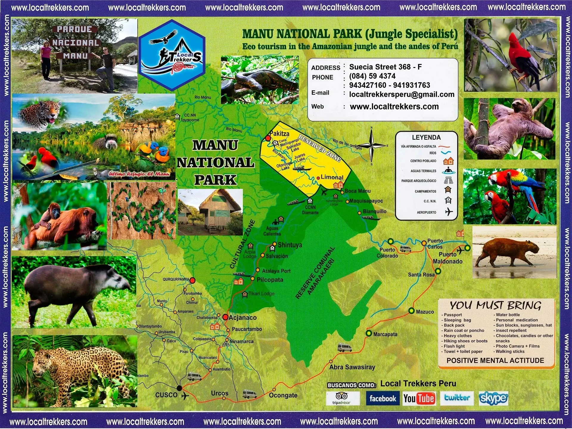 Manu Reserved Zone + Blanquillo Macaw Clay Lick 6 days - Local Trekkers Peru - Local Trekkers Peru