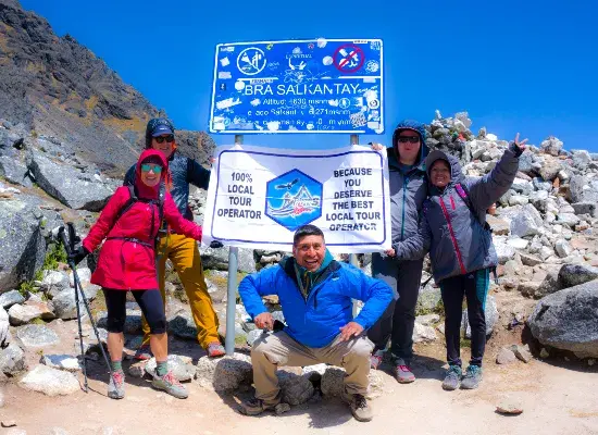 Salkantay Trek to Machupicchu 5 Days Local Trekkers Peru