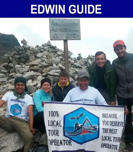 Edwin Guide Local Trekkers Peru
